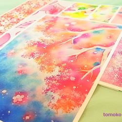 桜色のポストカードセット 3枚目の画像