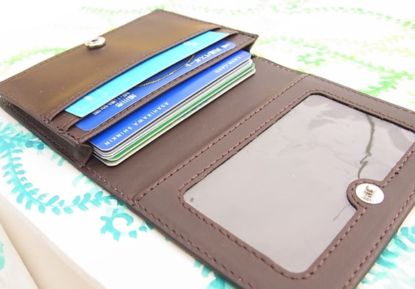 文庫屋大関L字ファスナー財布錦紗（グリーン)