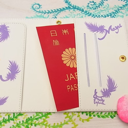 [ パスポートケース ]花と雪  ●名入れOK 5枚目の画像