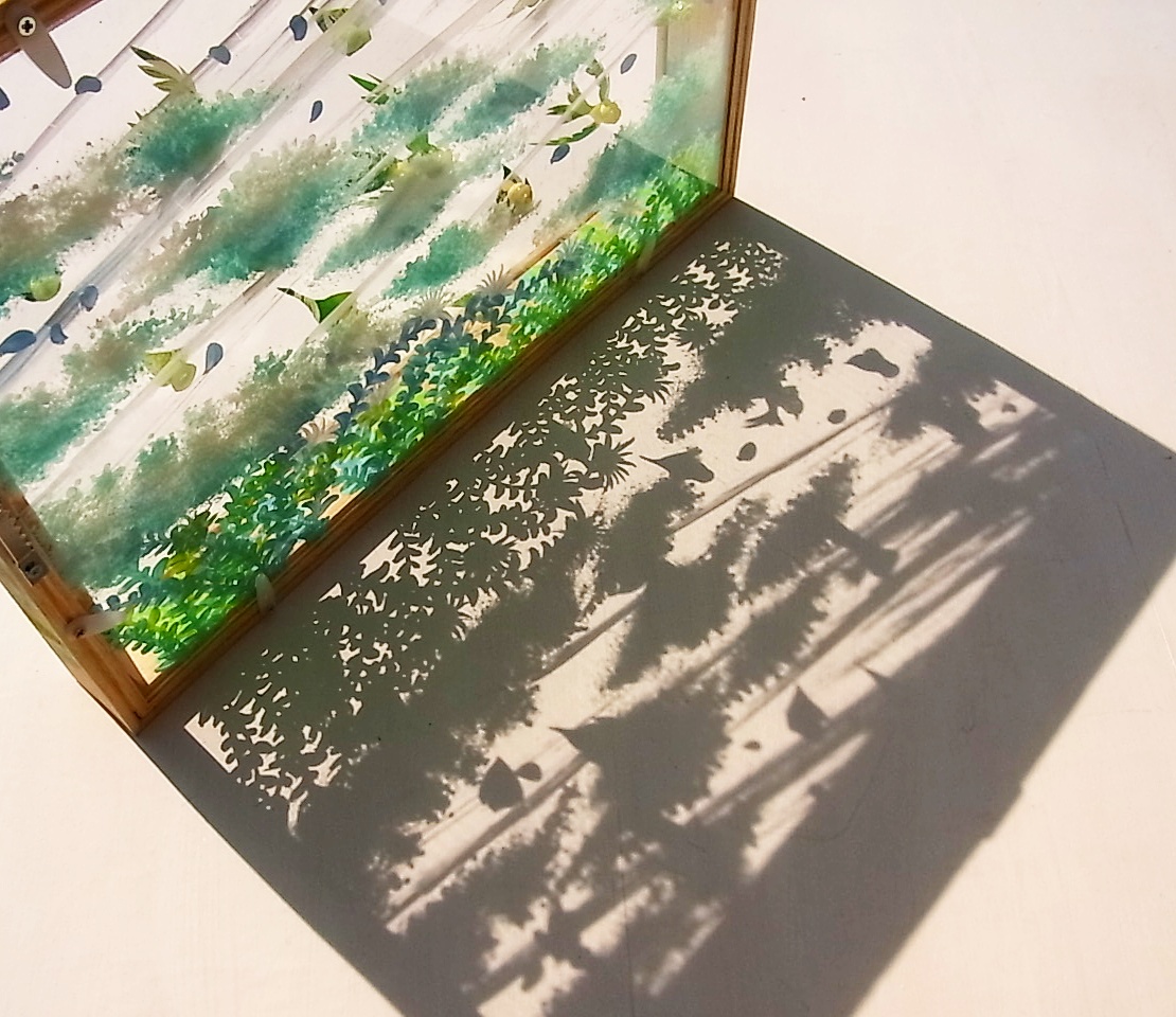 【原画】アクリル画　「板付き」 原画】アクリル画 「板付き」