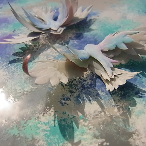アクリル画　原画　インテリア　雲　F4 絵画 アクリル画 原画 インテリア F4 自然 空 雲 美術品