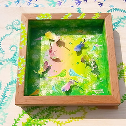 アクリル画 緑の花のデザイン アクリル画 緑の花のデザイン アクリル画 緑の花のデザイン アクリル画