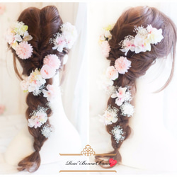 *PinkHeddress*Rose＆HydrangeaSet*袴 着物 成人式 ドレス ヘアアレンジ 振袖 1枚目の画像