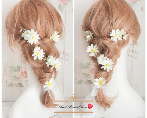 ゆずLove様 追加 ヘッドドレス Fluffy White P 髪飾り 振袖 価格ファッション - ヘッドドレス Fluffy PINK G 髪飾り 振袖 袴