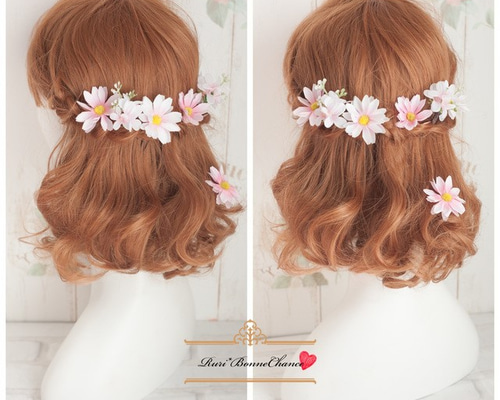 NaturalDaisySet* 可愛いデイジーのナチュラルヘッドドレス- 和