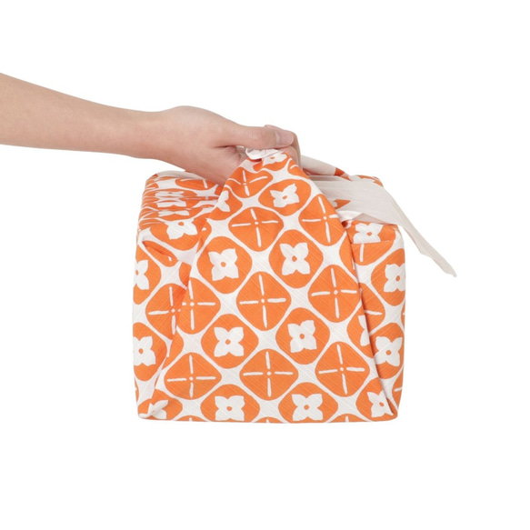 柿柄風呂敷 3枚目の画像