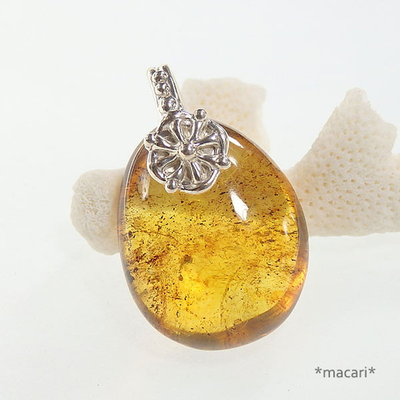 青琥珀ペンダントトップ 【公式通販】