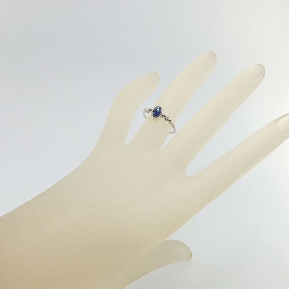 ～小さな青い宝石～　サファイアのリング　11.5号　（再販） 5枚目の画像