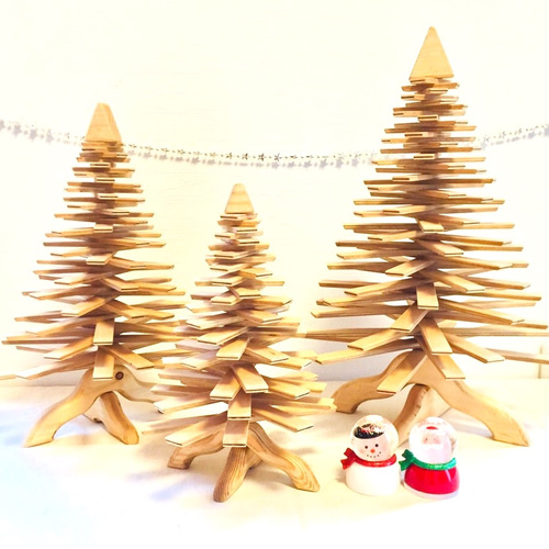 折り畳める 木製クリスマスツリー 卓上タイプ クリスマスツリー