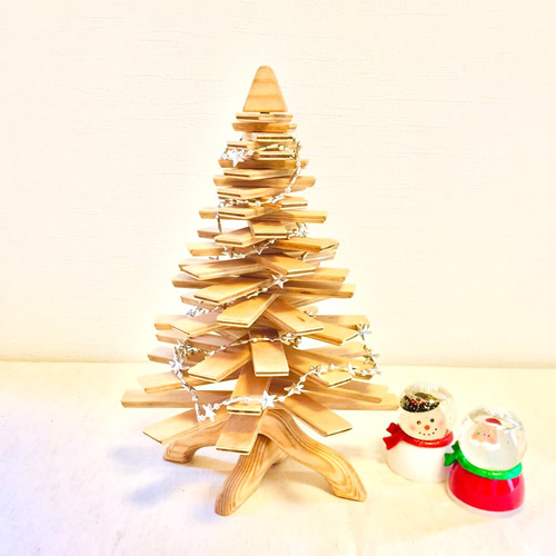 折り畳める 木製クリスマスツリー 卓上タイプ クリスマスツリー