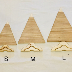折りたためる 木製クリスマスツリー　卓上タイプ 7枚目の画像