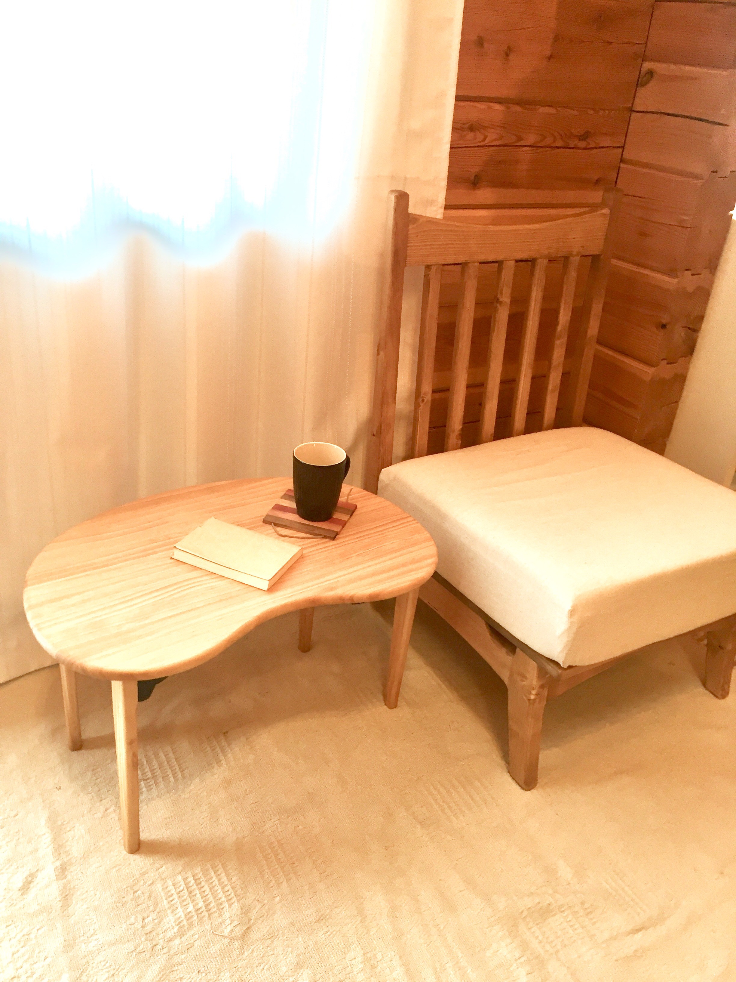 人気商品 ダイニングテーブル エムール 天然木パイン材 ブラウン 天然