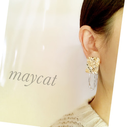 くしゅくしゅメタル　gold &silve*･゜ﾟ･*:.｡..maycat･*:.｡. .｡.:*･ 2枚目の画像
