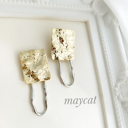 くしゅくしゅメタル　gold &silve*･゜ﾟ･*:.｡..maycat･*:.｡. .｡.:*･ 3枚目の画像