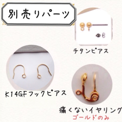 gather metal …earring 5枚目の画像