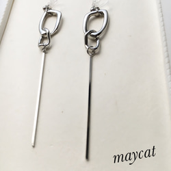 silver stick…earring 1枚目の画像