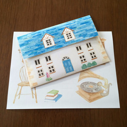 Letter Set Blue Roof Home 1枚目の画像