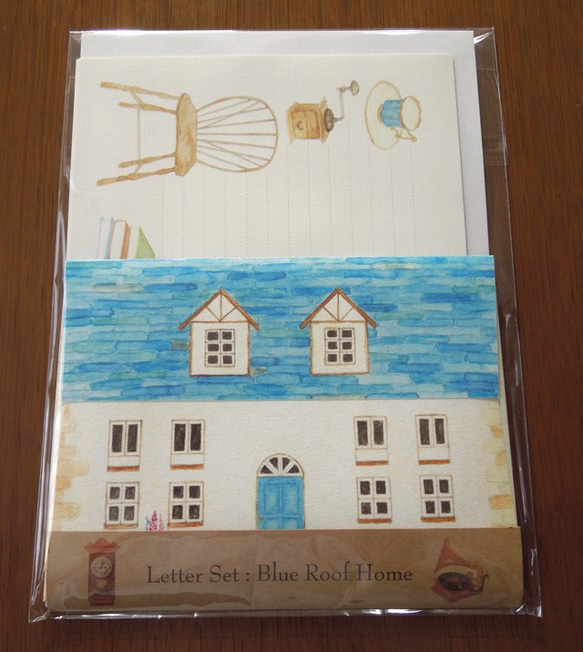 Letter Set Blue Roof Home 4枚目の画像