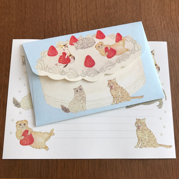 Letter Set Cat Cake 1枚目の画像