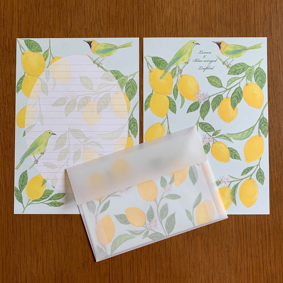 Letter Set レモンと青羽木葉鳥 5枚目の画像
