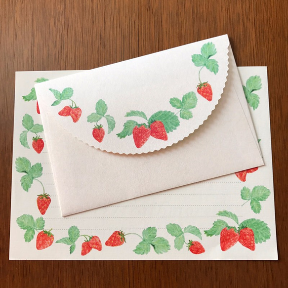 Letter Set Strawberry 1枚目の画像