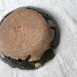 インドのウッドブロック模様の小鉢(ブルー） 3枚目の画像