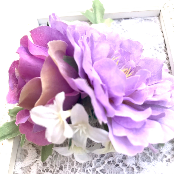 花束胸花（紫色） 第5張的照片