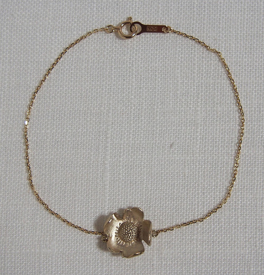poppy bracelet (K10)：ポピーブレスレット（10K）