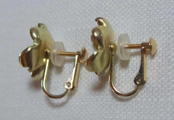 poppy earrings (K10)：ポピーピアス（10K） 5枚目の画像