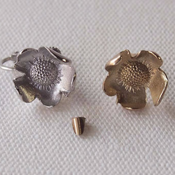 オーダー商品1：poppy earrings (K10WG)：ポピーイヤリング（10KWG） 5枚目の画像