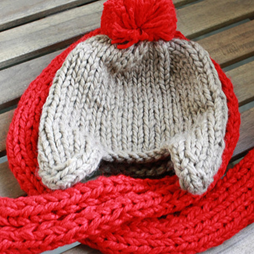 ☆キッズ用☆耳まであったかニット帽＆マフラーセット☆ ニット