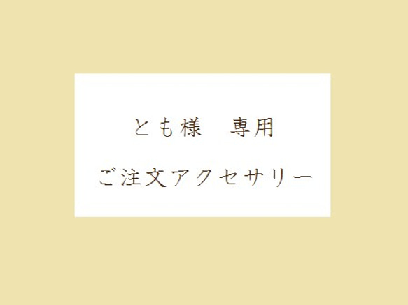 とも様専用アクセサリー 1枚目の画像