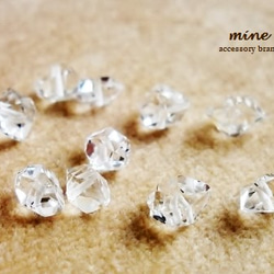 4月誕生石／ハーキマーダイヤモンド一粒14kgfネックレス 5枚目の画像