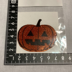 ペタッと貼るだけ　キラキラ　ボディジュエリーシール　Halloween パンプキン&ネコ 2枚目の画像