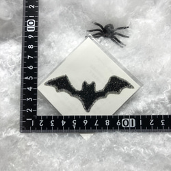 ペタッと貼るだけ　キラキラ　ボディジュエリーシール　Halloween おばけ&蝙蝠コウモリセット 3枚目の画像