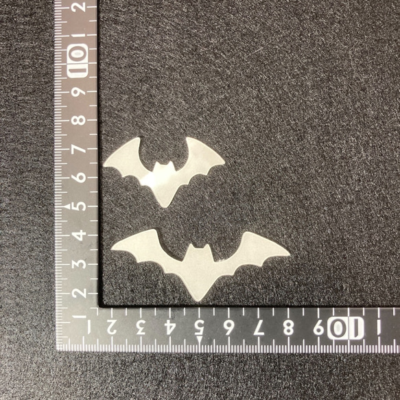 手作りキット ペタッと貼るだけ　ハロウィン キラキラ ボディジュエリーシール　蝙蝠コウモリ 2枚目の画像