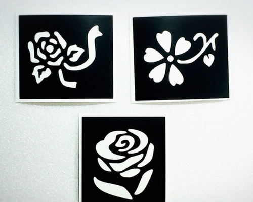 再販 ステンシル お花シリーズセット 型紙 biartya-yuki 通販