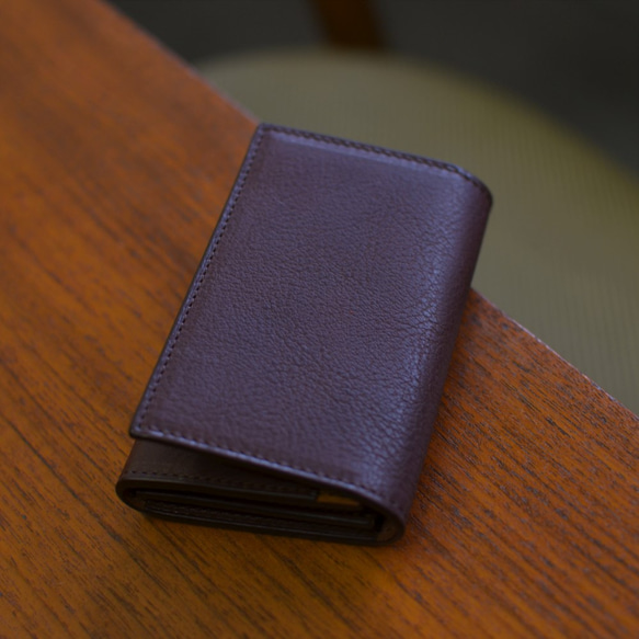 イタリアンレザー 名刺入れ（タバコ 焦げ茶） 名刺入れ・カードケース