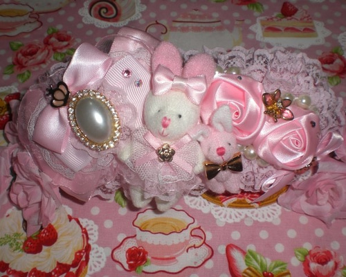 ぴめ デコケース ピンク姫デコ♪姫うさちゃん眼鏡ケース♪ その他ケース pinkcandyroom