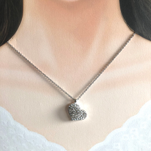 グルーデコ ❤︎ハートのぷっくりペンダント ネックレス・ペンダント 