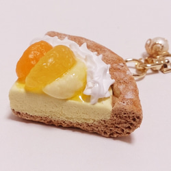 三種の柑橘タルト♡キーホルダー フェイクスイーツ 2枚目の画像