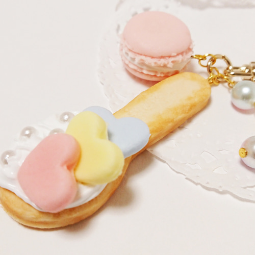 エンジェルクッキースプーン♡キーホルダー フェイクスイーツ