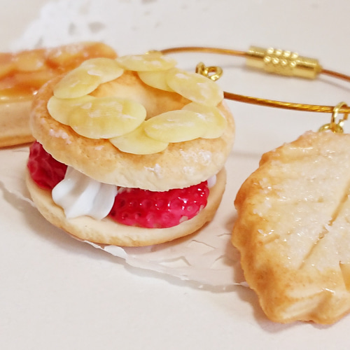 焼き菓子スイーツ♡ワイヤーキーホルダー フェイクスイーツ バッグ