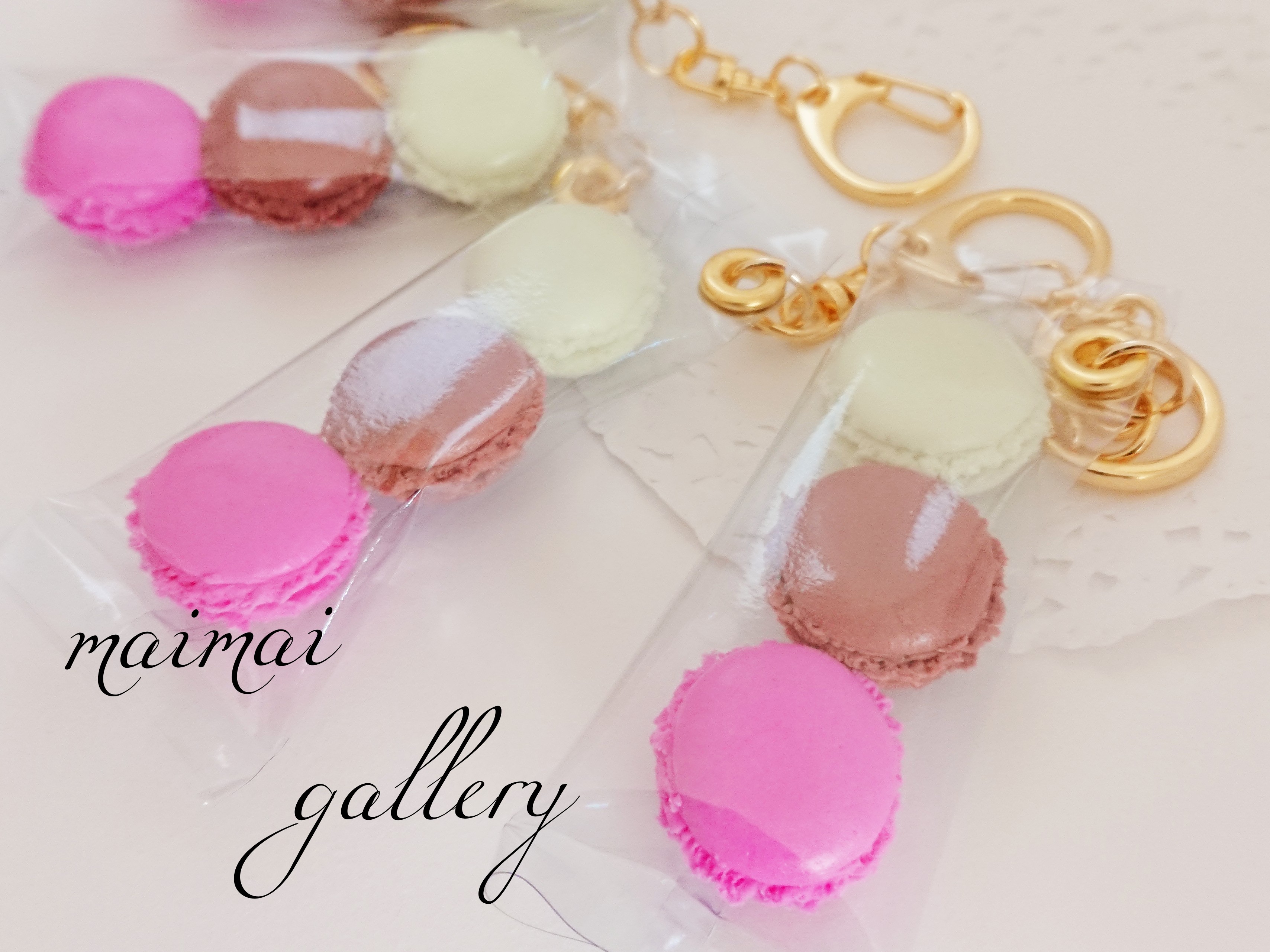 Myaa Sweets 様　マカロンBOX キーホルダー Myaa Sweets 様 マカロンBOX キーホルダー