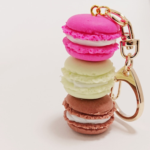 キーホルダー　マカロン　クリームサンド　トゥンカロン　ペパーミントココアクッキー トゥンカロン マカマニア クッキー＆クリーム 6個セット