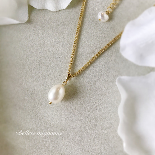 再々販】Teodora * 卵みたいな琉球真珠の一粒ネックレス ネックレス