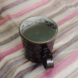 キリンマグカップ　黒　大 2枚目の画像