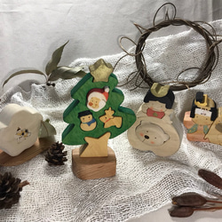 「ミニ」ほのぼの木工クリスマスツリー 4枚目の画像