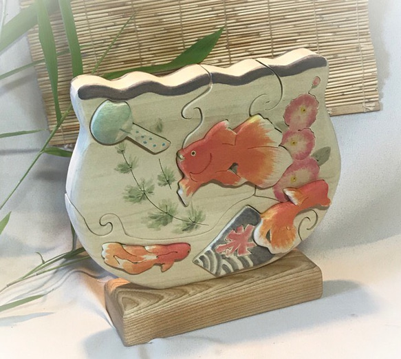 夏の風物詩と金魚鉢〜ほのぼの木工 1枚目の画像