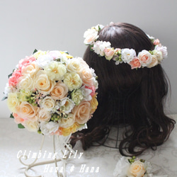 Sold！ヘッドパーツ & ブートニアset販売 ウェディング【ハンドメイド品】 Sold！ヘッドパーツ & ブートニアset販売 ウェディング